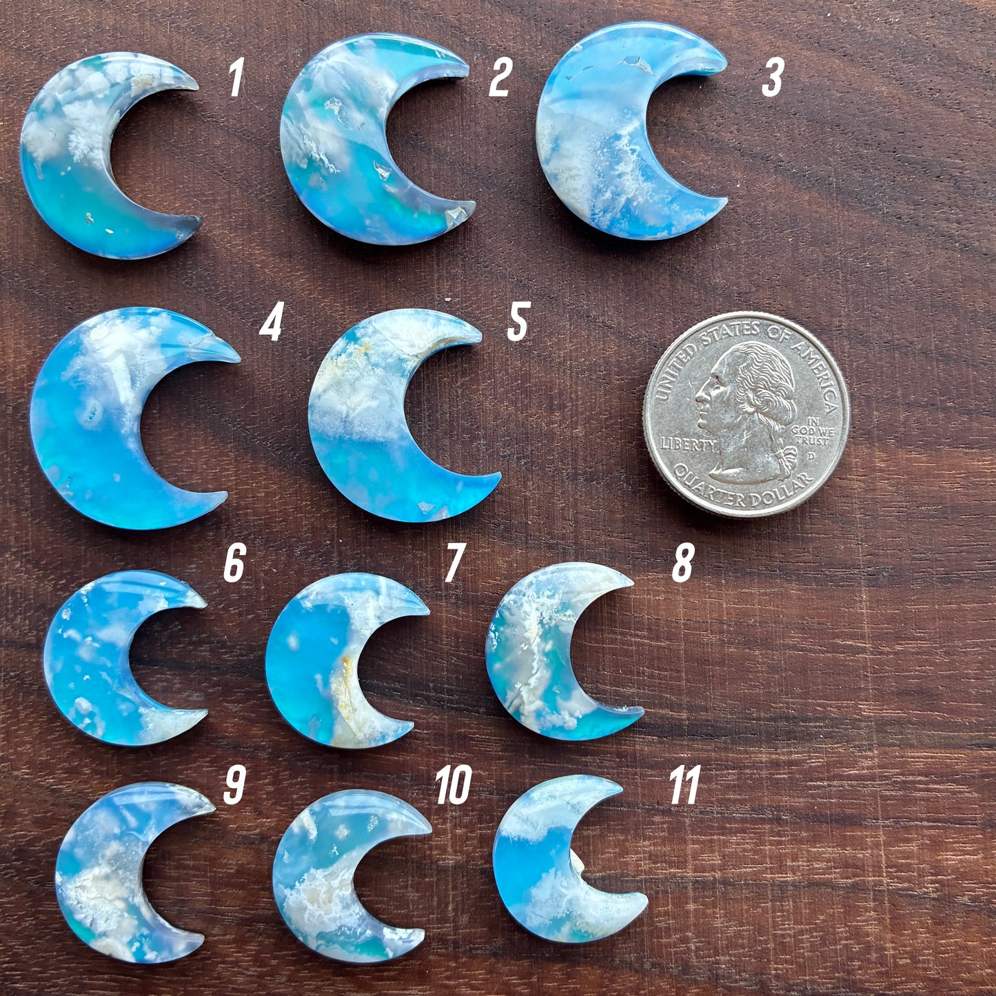 Moon - Plum Agate Aurora Doublet - Cabochon