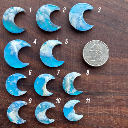 Moon - Plum Agate Aurora Doublet - Cabochon