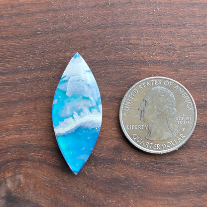 Plum Agate Aurora Doublet - Cabochon - Oval - Teardrop - Round