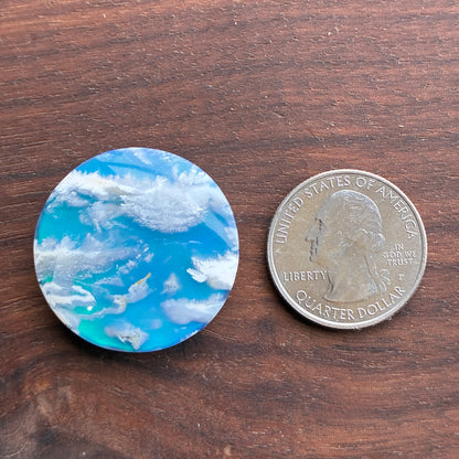 Plum Agate Aurora Doublet - Cabochon - Oval - Teardrop - Round