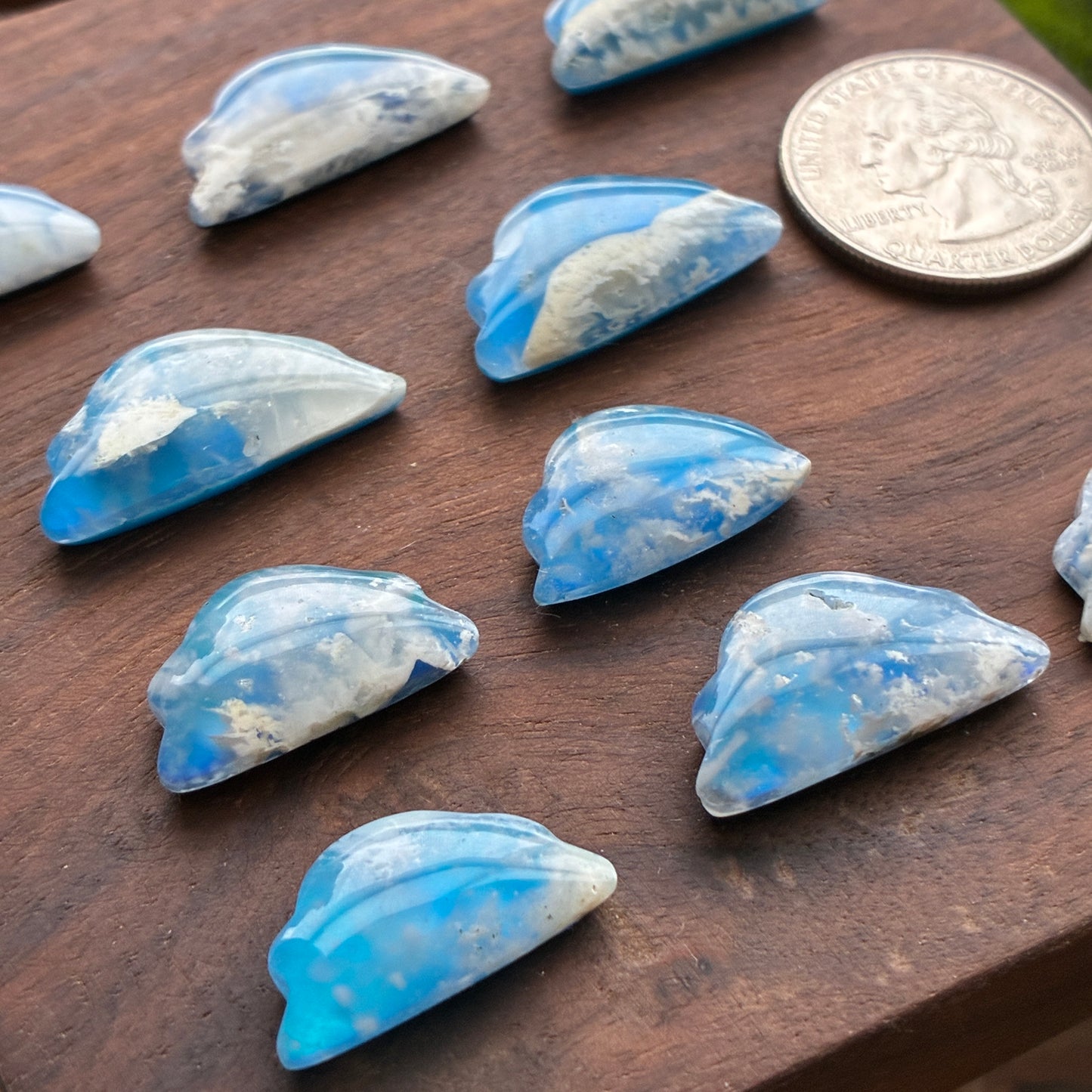 Mini Cloud - Plum Agate Aurora Doublet - Cabochon