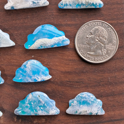 Mini Cloud - Plum Agate Aurora Doublet - Cabochon