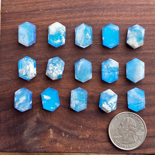 Plum Agate Aurora Doublet - Cabochon - Ring Size