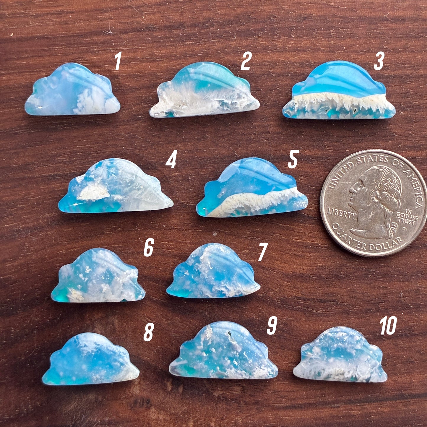 Mini Cloud - Plum Agate Aurora Doublet - Cabochon