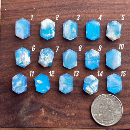 Plum Agate Aurora Doublet - Cabochon - Ring Size