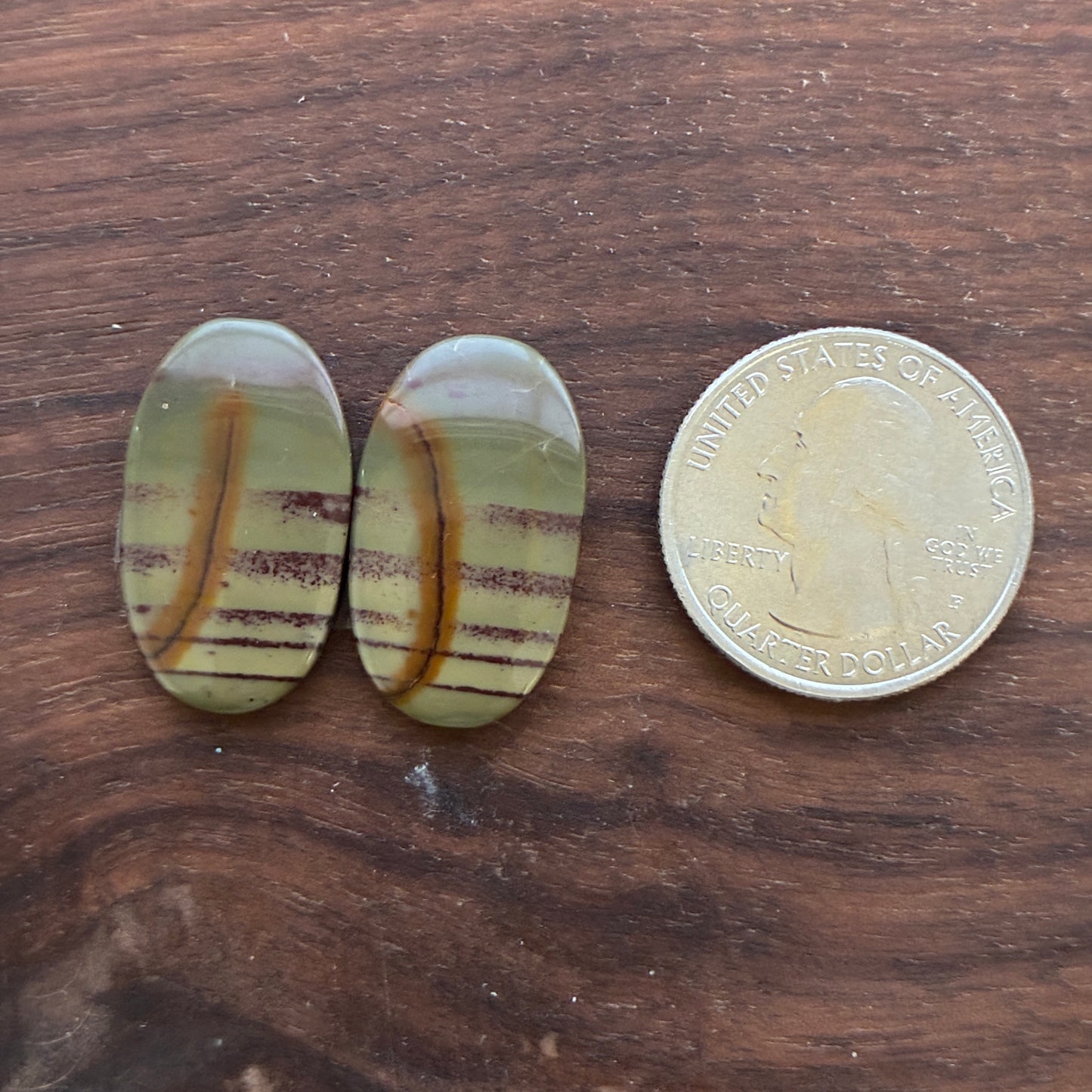 Australian Imperial Jasper - Cabochon Pair - Oval - Teardrop - Round