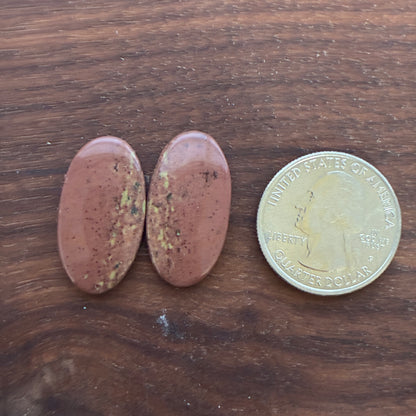 Australian Imperial Jasper - Cabochon Pair - Oval - Teardrop - Round
