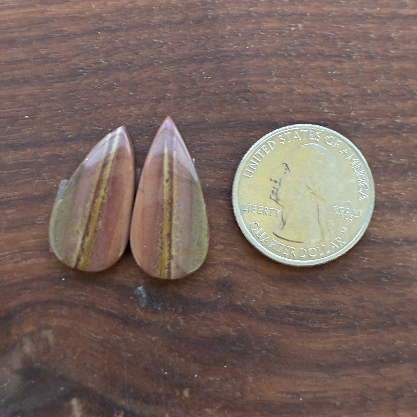 Australian Imperial Jasper - Cabochon Pair - Oval - Teardrop - Round