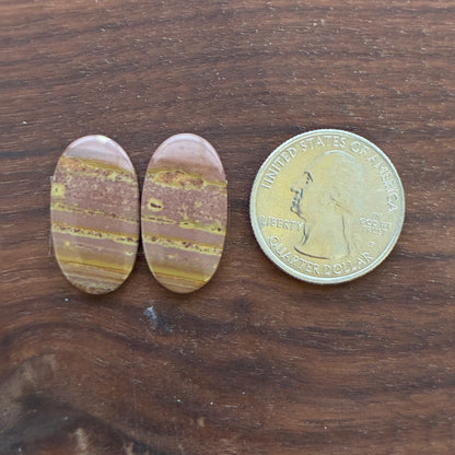 Australian Imperial Jasper - Cabochon Pair - Oval - Teardrop - Round