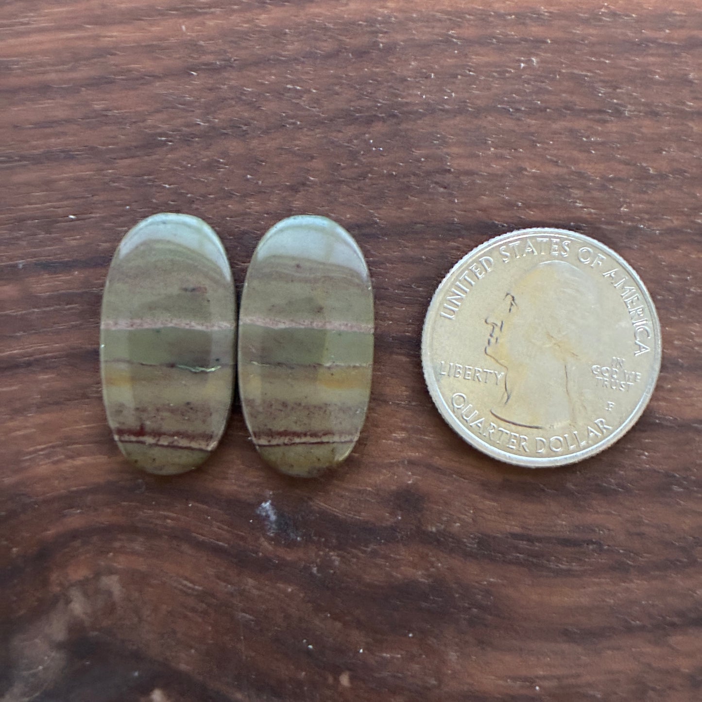 Australian Imperial Jasper - Cabochon Pair - Oval - Teardrop - Round