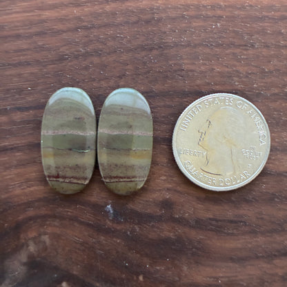 Australian Imperial Jasper - Cabochon Pair - Oval - Teardrop - Round