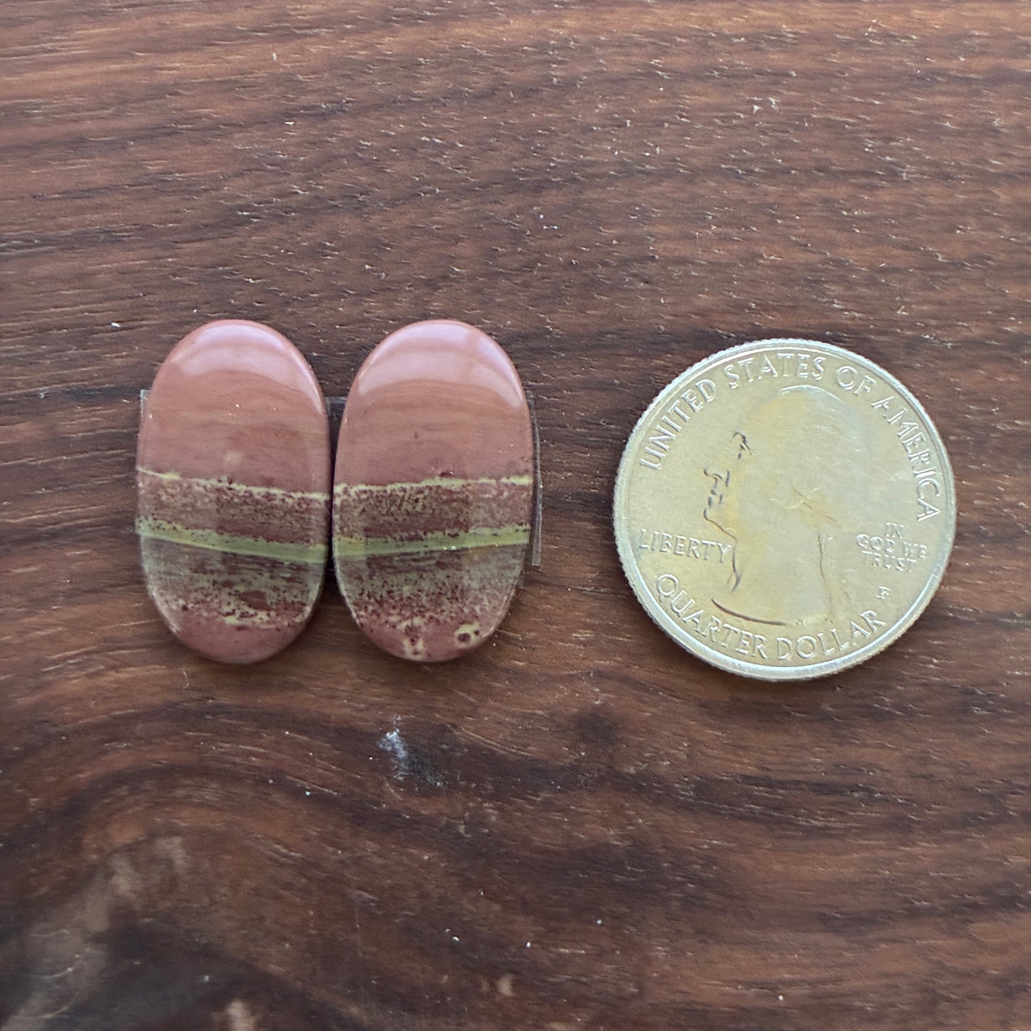 Australian Imperial Jasper - Cabochon Pair - Oval - Teardrop - Round