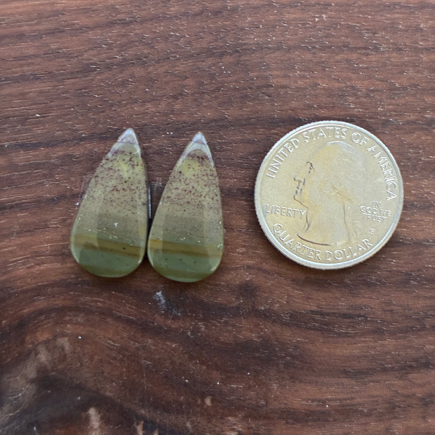 Australian Imperial Jasper - Cabochon Pair - Oval - Teardrop - Round