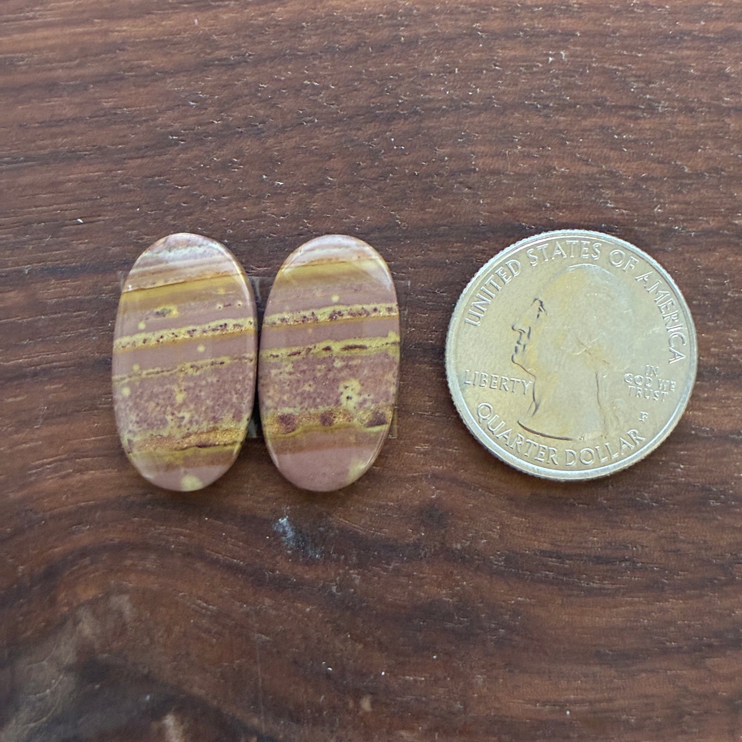 Australian Imperial Jasper - Cabochon Pair - Oval - Teardrop - Round