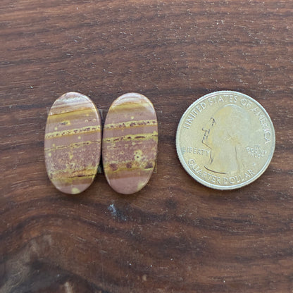 Australian Imperial Jasper - Cabochon Pair - Oval - Teardrop - Round