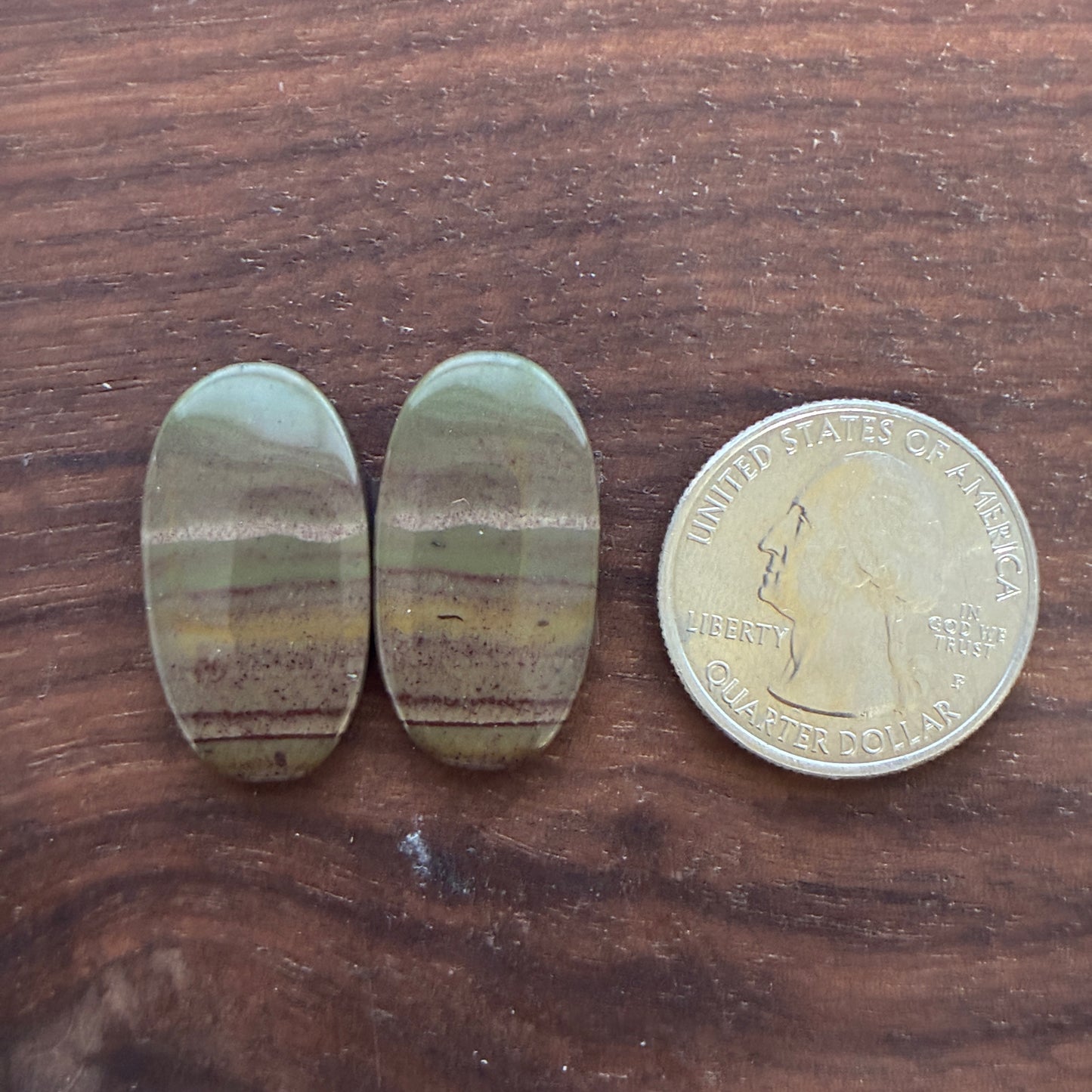 Australian Imperial Jasper - Cabochon Pair - Oval - Teardrop - Round