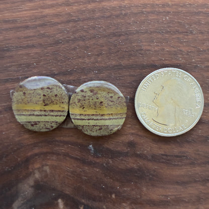 Australian Imperial Jasper - Cabochon Pair - Oval - Teardrop - Round