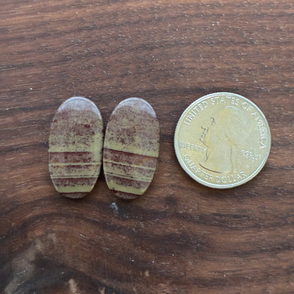 Australian Imperial Jasper - Cabochon Pair - Oval - Teardrop - Round