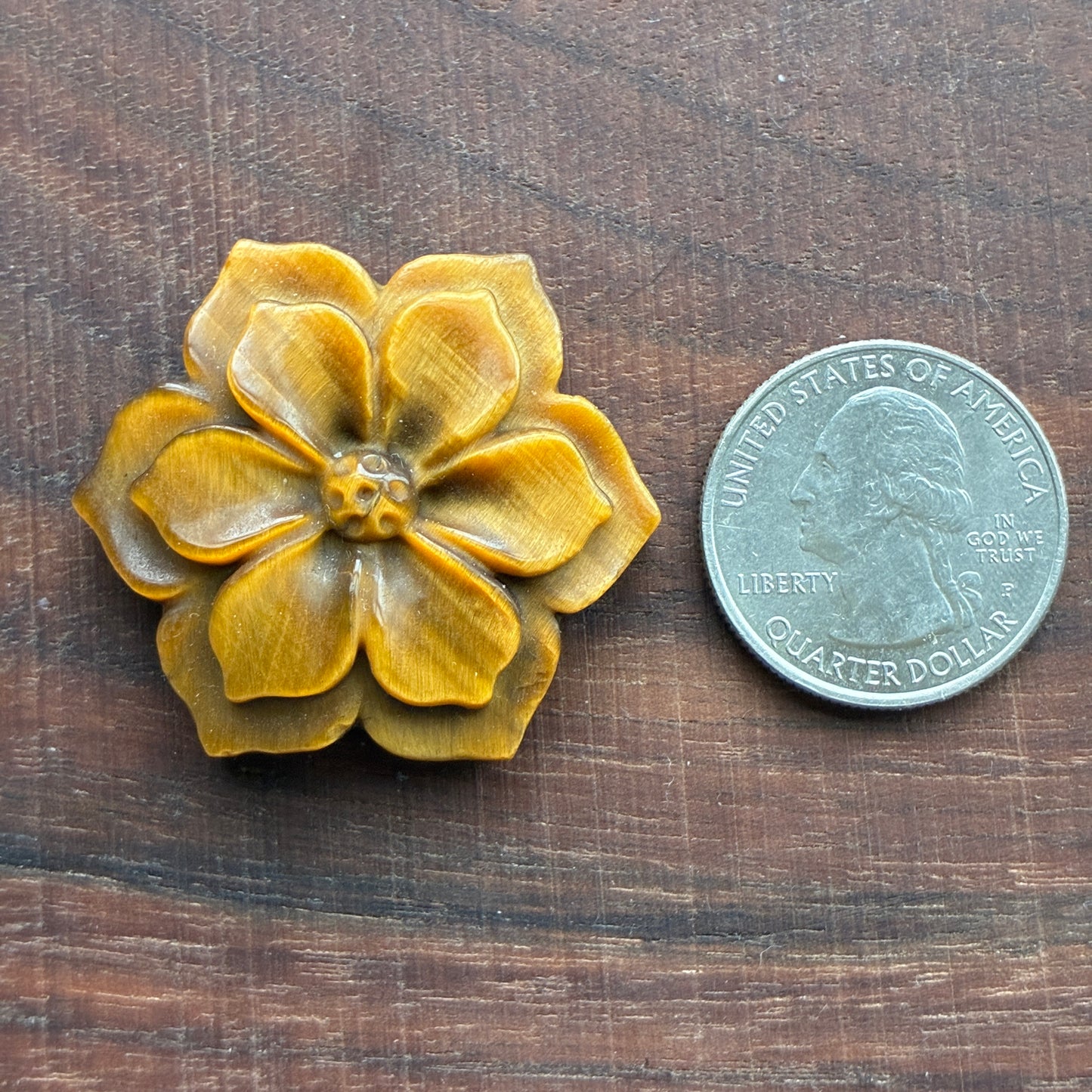 Tiger eye Carving - Flower - Cicada - Fox