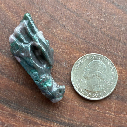 Ocean Jasper - Dragon Head Carving