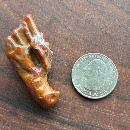 Ocean Jasper - Dragon Head Carving