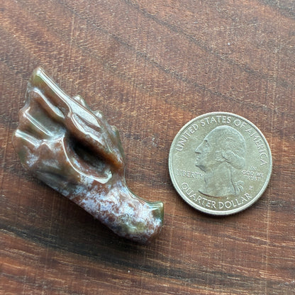 Ocean Jasper - Dragon Head Carving