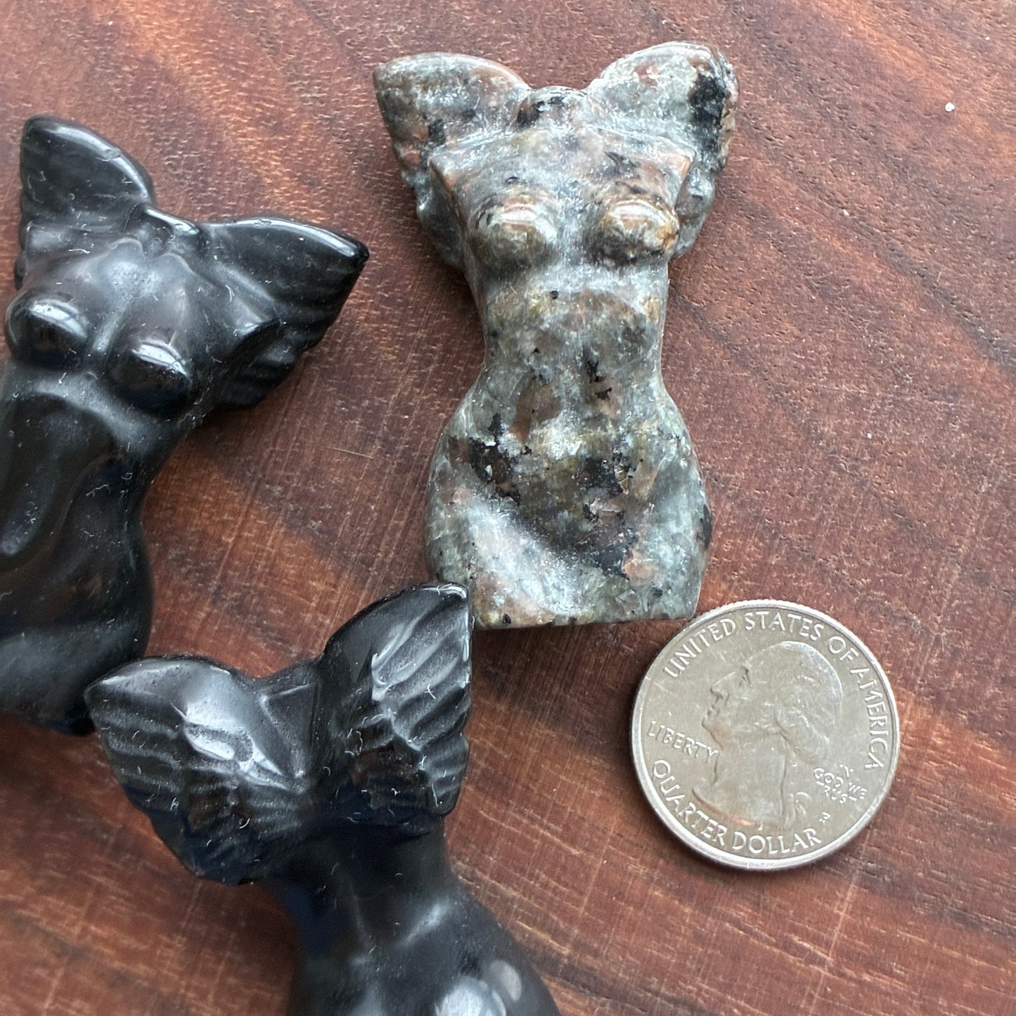 Angel Body Carving - Obsidian - Yooperlite