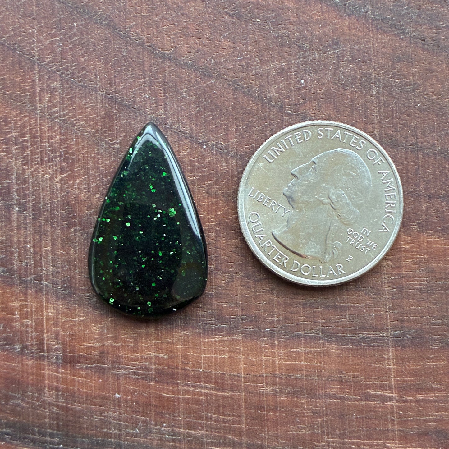 Sandstone Cabochon - Gold - Blue - Green