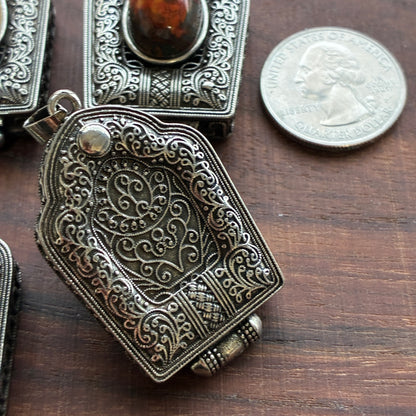 Pietersite Lock Pendant - Copper