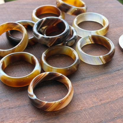 Crystal Ring - Agate - US Size 5~6