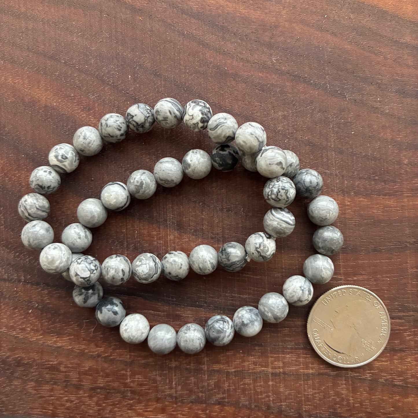 Picasso Jasper 8.5mm Bead Bracelet