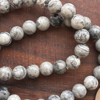 Picasso Jasper 8.5mm Bead Bracelet