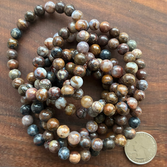 Pietersite 8mm Bead Bracelet