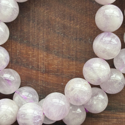 Lavender Amethyst 11mm Bead Bracelet