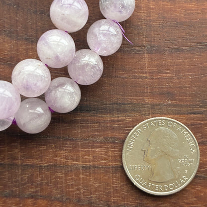 Lavender Amethyst 11mm Bead Bracelet