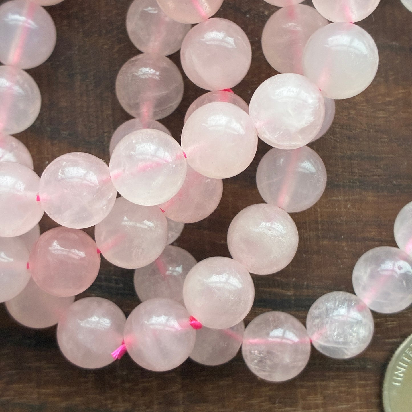 Rose Quartz 10mm Bead Bracelet