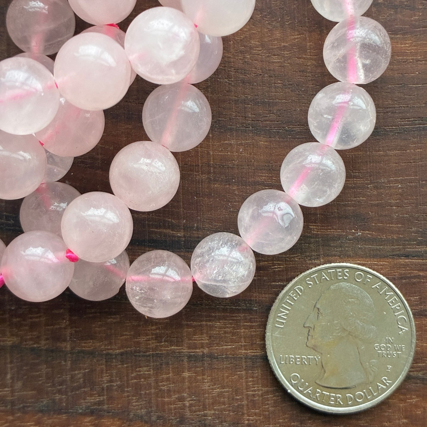 Rose Quartz 10mm Bead Bracelet