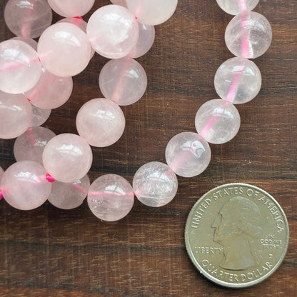 Rose Quartz 10mm Bead Bracelet