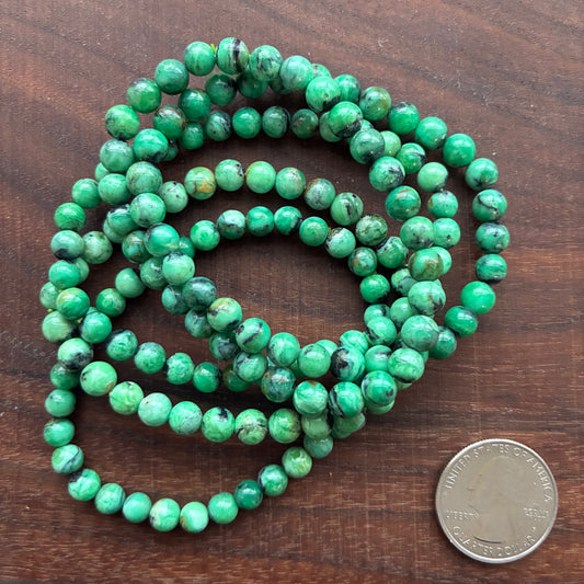 Variscite 6mm Bead Bracelet