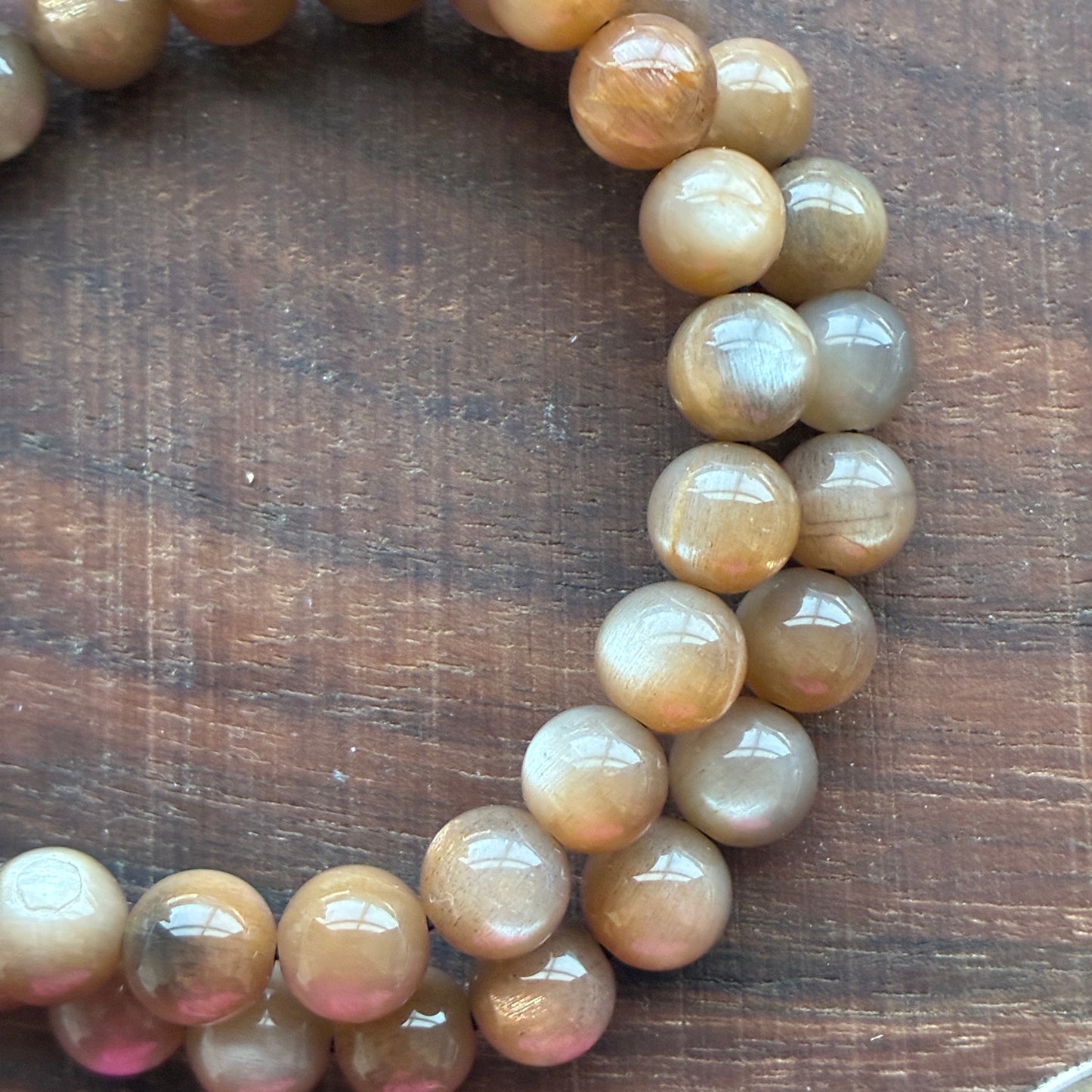 Chocolate Moonstone 7.5mm Bead Bracelet