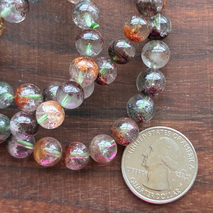 Garden Quartz 9mm Bead Bracelet