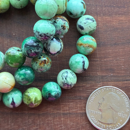 Variscite 11mm Bead Bracelet