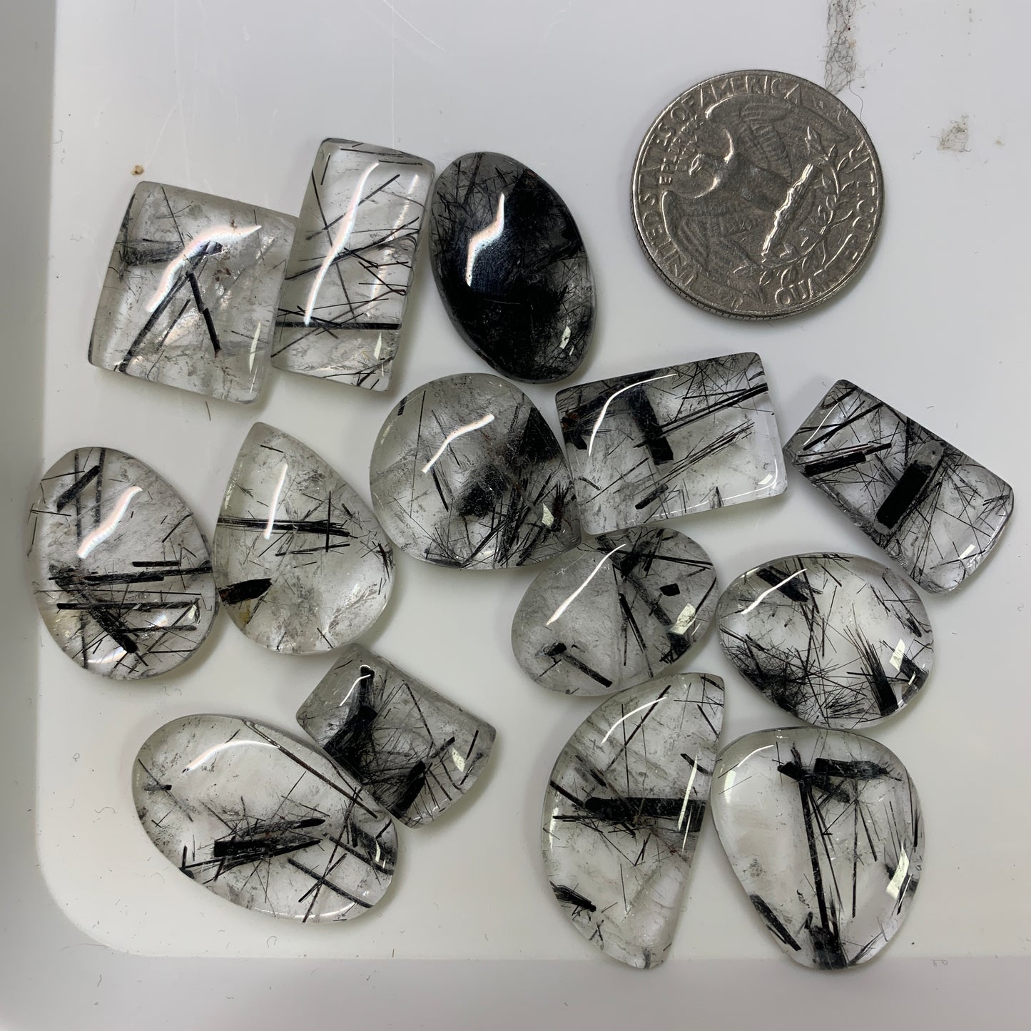 Black Rutile Cabochon - Small