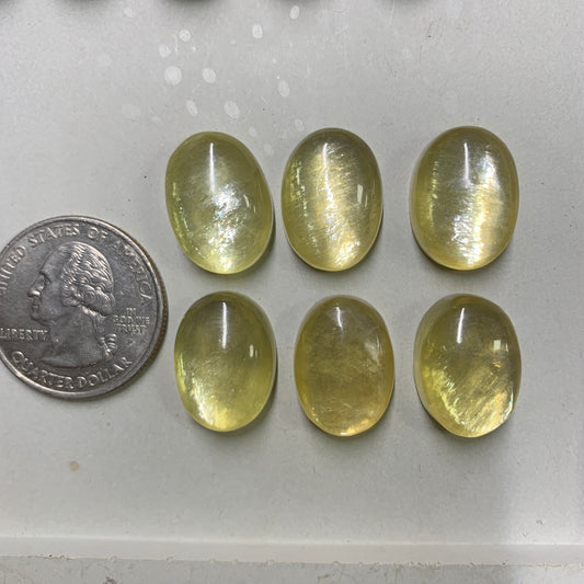 Yellow / Purple Mica Cabochon