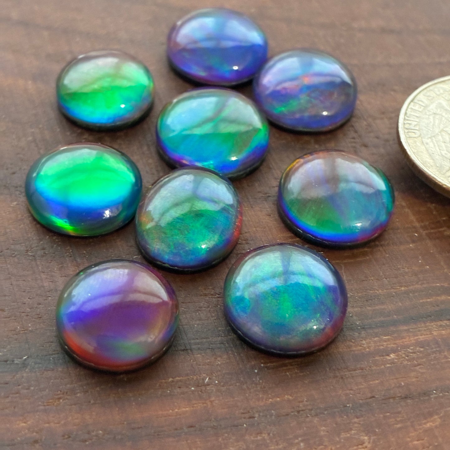 Aurora Opal Doublet Cabochon