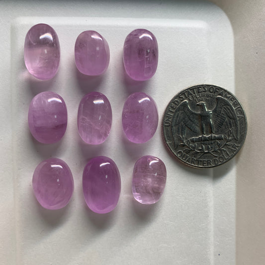 Gemmy Kunzite Cabochon - Oval - UV reaction