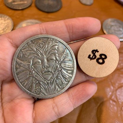 IN STOCK - Brass Coin $8