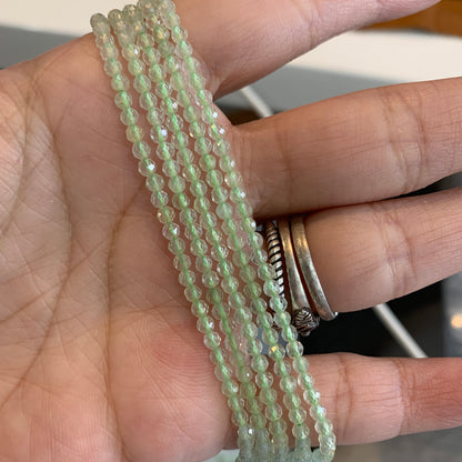 IN STOCK - Faceted Strand - Amazonite - Lab / Grey Moonstone - Rainbow Tourmaline - Moonstone - Indian Moss - 4mm - 2mm - 3mm
