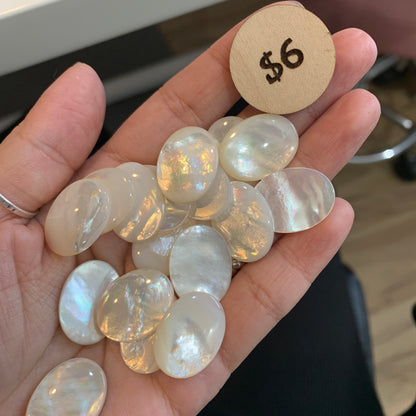 IN STOCK - MOTHER OF PEARL - CABOCHON - BEAD - MOON - OVAL - CLOUD - STAR