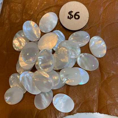 IN STOCK - MOTHER OF PEARL - CABOCHON - BEAD - MOON - OVAL - CLOUD - STAR